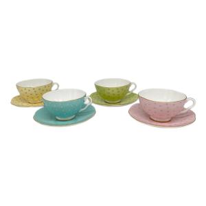 Wedgwood (ウェッジウッド) カップ&ソーサー ポルカドット 4Pセット