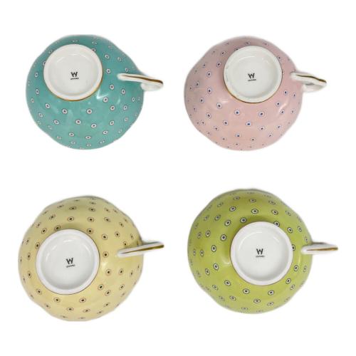 Wedgwood (ウェッジウッド) カップ&ソーサー ポルカドット 4Pセット