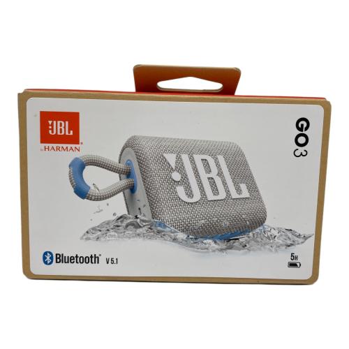 JBL (ジェービーエル) ワイヤレススピーカー GO3ECOWHT Blue Tooth機能
