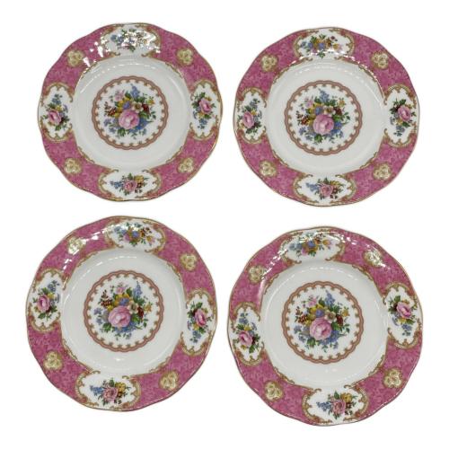 ROYAL ALBERT (ロイヤルアルバート) プレート 18cm レディーカーライル 4Pセット