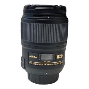 Nikon (ニコン) 単焦点レンズ AF-S Micro NIKKOR 60mm 2.8G グリップゴム若干劣化有