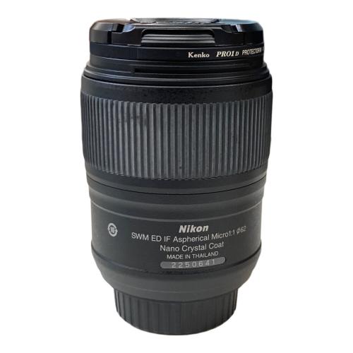 Nikon (ニコン) 単焦点レンズ AF-S Micro NIKKOR 60mm 2.8G グリップゴム若干劣化有