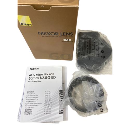 Nikon (ニコン) 単焦点レンズ AF-S Micro NIKKOR 60mm 2.8G グリップゴム若干劣化有