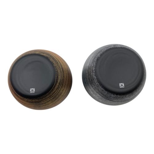 山田平安堂 (ヤマダヘイアンドウ) ペアグラス ふくらグラス黒金龍黒銀龍 2Pセット