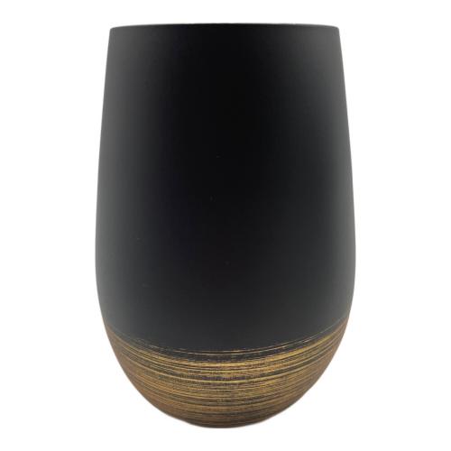 山田平安堂 (ヤマダヘイアンドウ) ペアグラス ふくらグラス黒金龍黒銀龍 2Pセット