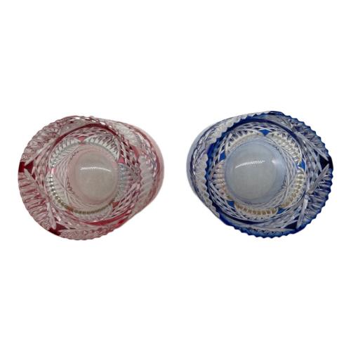 KAGAMI CRYSTAL (カガミクリスタル) ロックグラス ＃2652 江戸切子 2Pセット