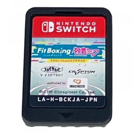 【良品】Nintendo Switch 本体 ソフト付き Nintendo Switch用ソフト フィットボクシング初音ミク ミクといっしょ