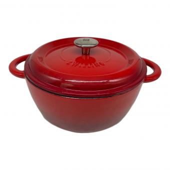 ZWILLING (ツヴィリング) 両手鍋 レッド ココット24cm