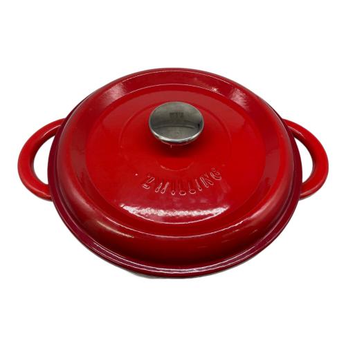 ZWILLING (ツヴィリング) 両手鍋 レッド ココット24cm