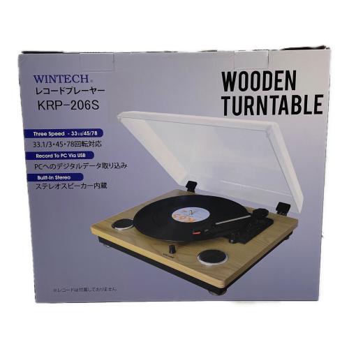 WINTECH (ウィンテック) レコードプレーヤー KRP-206S
