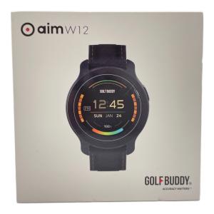 GOLFBUDDY (ゴルフバディ) ゴルフ用GPSナビ aim W12 ブラック