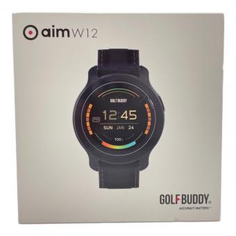 GOLFBUDDY (ゴルフバディ) ゴルフ用GPSナビ aim W12 ブラック