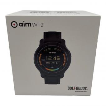 GOLFBUDDY (ゴルフバディ) ゴルフ用GPSナビ aim W12 ブラック