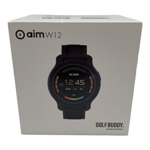 GOLFBUDDY (ゴルフバディ) ゴルフ用GPSナビ aim W12 ブラック