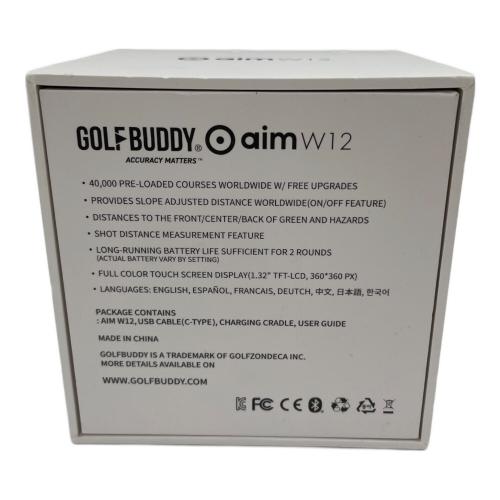 GOLFBUDDY (ゴルフバディ) ゴルフ用GPSナビ aim W12 ブラック