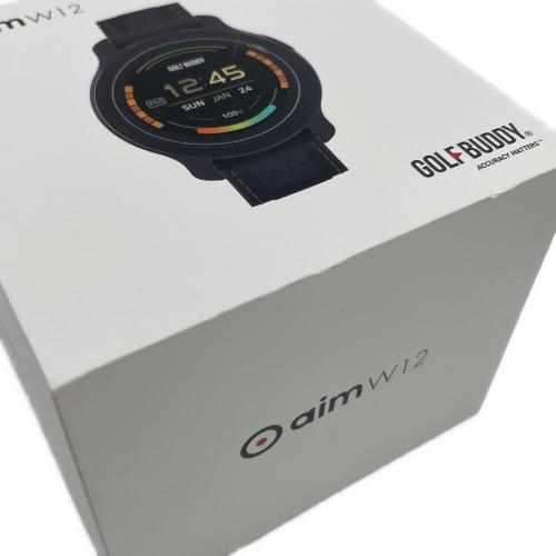 GOLFBUDDY (ゴルフバディ) ゴルフ用GPSナビ aim W12 ブラック
