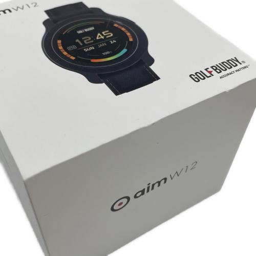 GOLFBUDDY (ゴルフバディ) ゴルフ用GPSナビ aim W12 ブラック