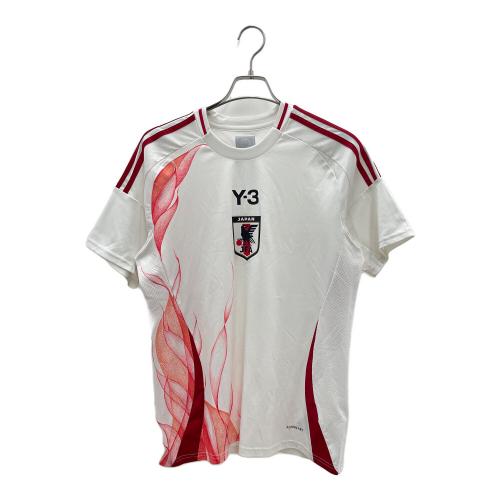 adidas (アディダス) トレーニングウェア IU0963　サッカー日本代表 2024 アウェイ レプリカ ユニフォーム メンズ SIZE XL ホワイト×レッド Y-3 IU0963