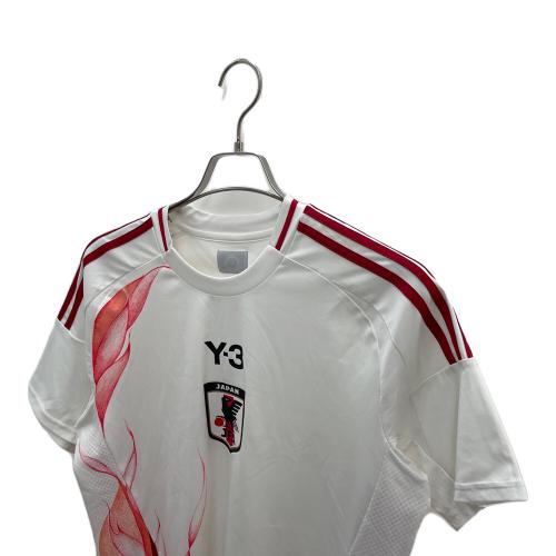 adidas (アディダス) トレーニングウェア IU0963　サッカー日本代表 2024 アウェイ レプリカ ユニフォーム メンズ SIZE XL ホワイト×レッド Y-3 IU0963