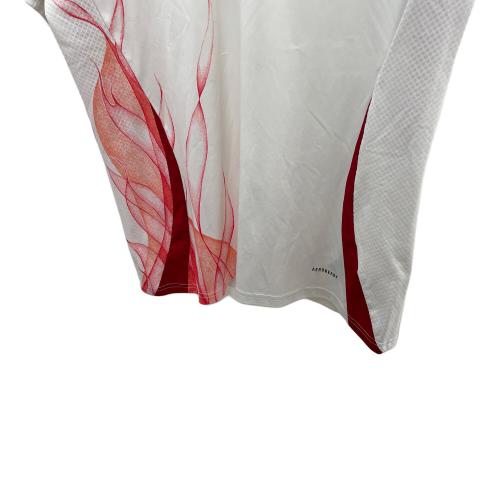 adidas (アディダス) トレーニングウェア IU0963　サッカー日本代表 2024 アウェイ レプリカ ユニフォーム メンズ SIZE XL ホワイト×レッド Y-3 IU0963