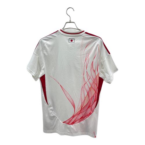 adidas (アディダス) トレーニングウェア IU0963　サッカー日本代表 2024 アウェイ レプリカ ユニフォーム メンズ SIZE XL ホワイト×レッド Y-3 IU0963