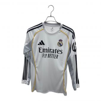 adidas (アディダス) トレーニングシャツ JN8884 レアル・マドリード 25/26 長袖ホームユニフォーム メンズ SIZE L ホワイト