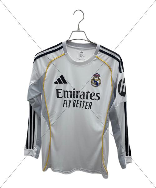 adidas (アディダス) トレーニングシャツ JN8884 レアル・マドリード 25/26 長袖ホームユニフォーム メンズ SIZE L ホワイト