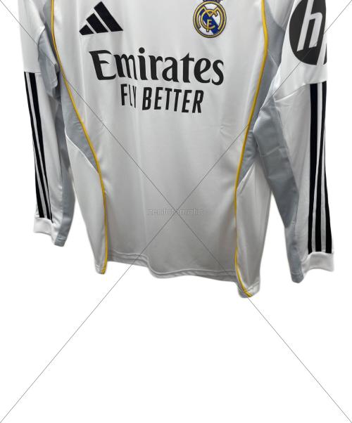 adidas (アディダス) トレーニングシャツ JN8884 レアル・マドリード 25/26 長袖ホームユニフォーム メンズ SIZE L ホワイト