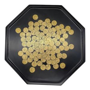 象彦 (ゾウヒコ) お盆 八角 菊寿盆