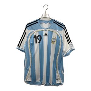 adidas (アディダス) サッカーユニフォーム アルゼンチン代表 2006 ホーム メンズ 2XL ホワイト×ブルー×ブラック