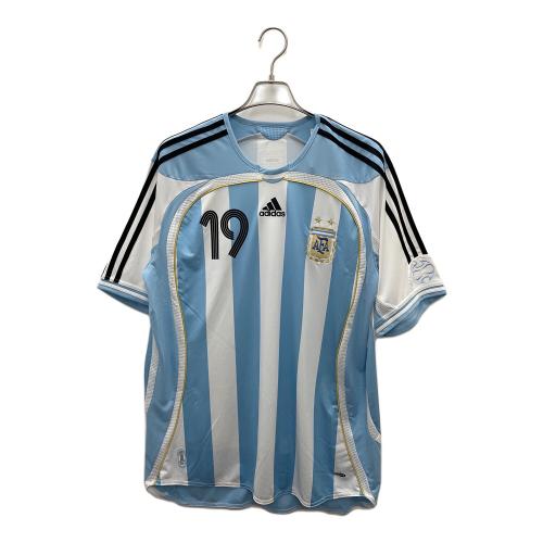 adidas (アディダス) サッカーユニフォーム アルゼンチン代表 2006 ホーム メンズ 2XL ホワイト×ブルー×ブラック