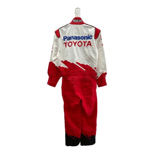 TOYOTA (トヨタ) レーシングスーツ メンズ SIZE M ホワイト×レッド