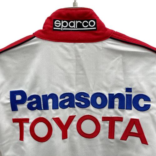 TOYOTA (トヨタ) レーシングスーツ メンズ SIZE M ホワイト×レッド