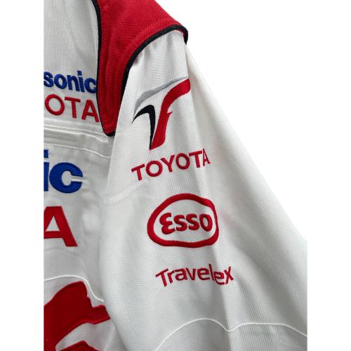 TOYOTA (トヨタ) レーシングスーツ メンズ SIZE M ホワイト×レッド