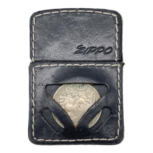 ZIPPO (ジッポ) オイルライター インディアンメダル レザーケース入り