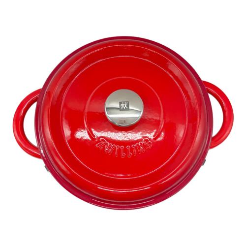 ZWILLING (ツヴィリング) 鍋 40203-240 ココットラウンド レッド