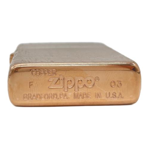 ZIPPO (ジッポ) オイルライター 2003年製 Solid Copper