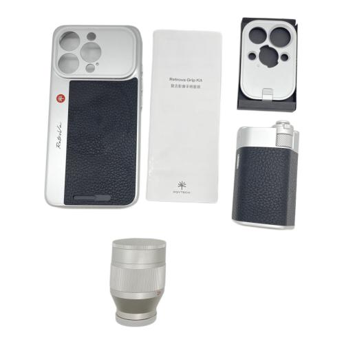 PGYTECH (ピージーワイテック) RETROVA GRIP KIT 2倍望遠レンズセット iPhone16Pro用アタッチメント