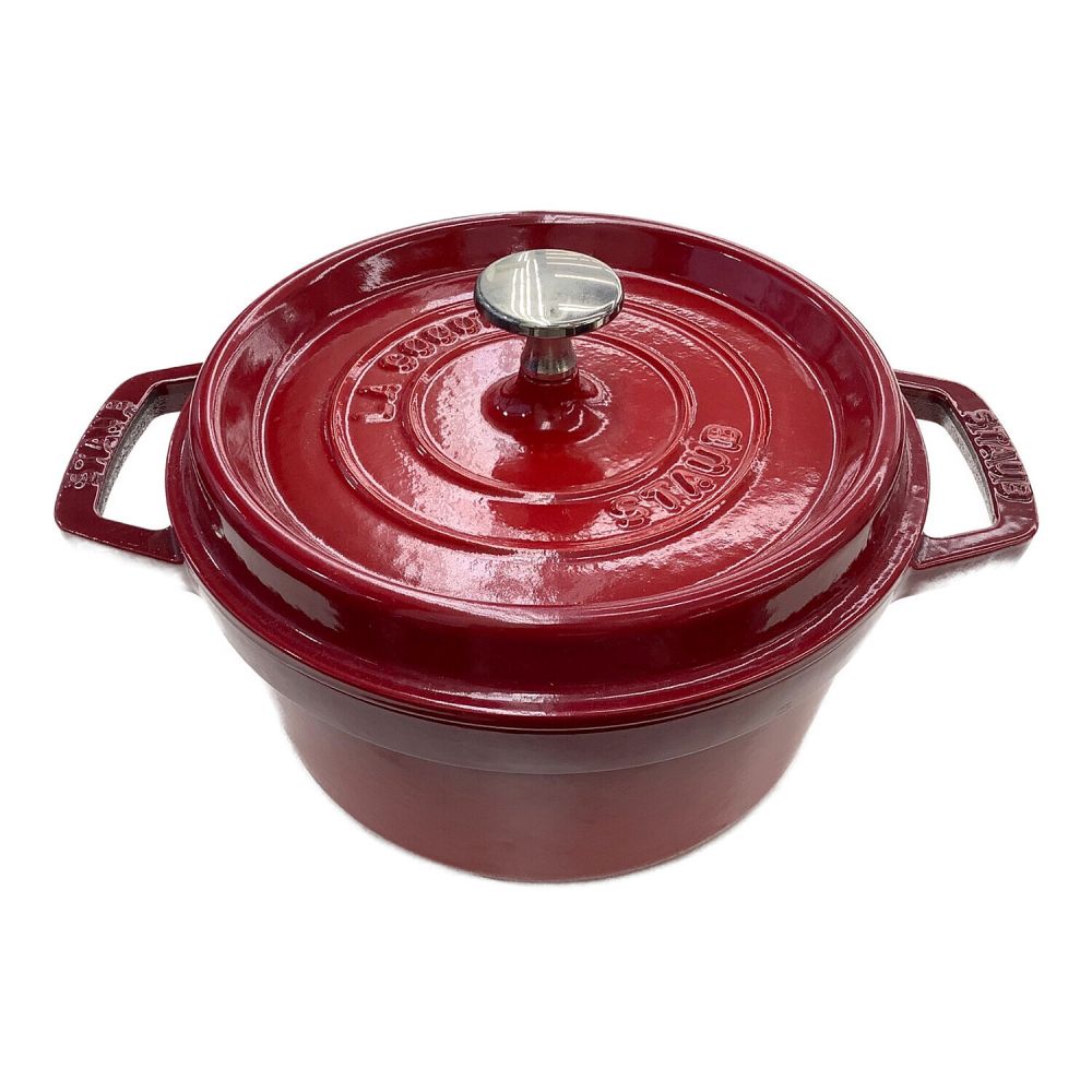 Staub (ストウブ) 鍋 レッド 20cm ピコ ココットラウンド｜トレファク