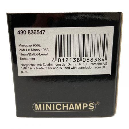 MINICHAMPS (ミニチャンプス) モデルカー porsche 956l 24h le mans 1983 430 836547