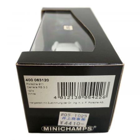 MINICHAMPS (ミニチャンプス) モデルカー 現状販売 Porsche 911 CarreraRS 3.0 1974 400 063120