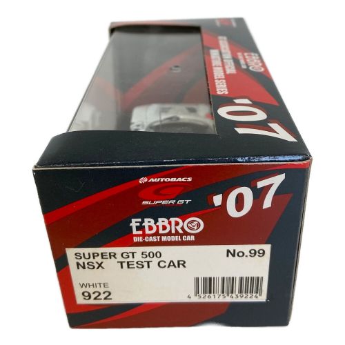 EBBRO (エブロ) モデルカー 現状販売 SUPER GT 500 NSX TEST CAR 922