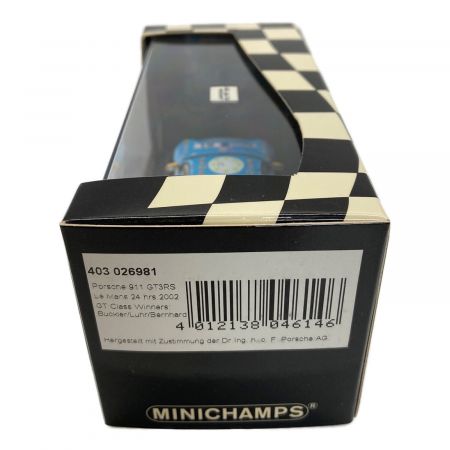 MINICHAMPS (ミニチャンプス) モデルカー 現状販売 Porsche 911 GT3 RS LE Mans 24 hrs. 2002 403 026981