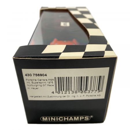 MINICHAMPS (ミニチャンプス) モデルカー 現状販売 Porsche Carrera RSR 3.0Int,Supersprint Nuerburgring 1975 430 756904
