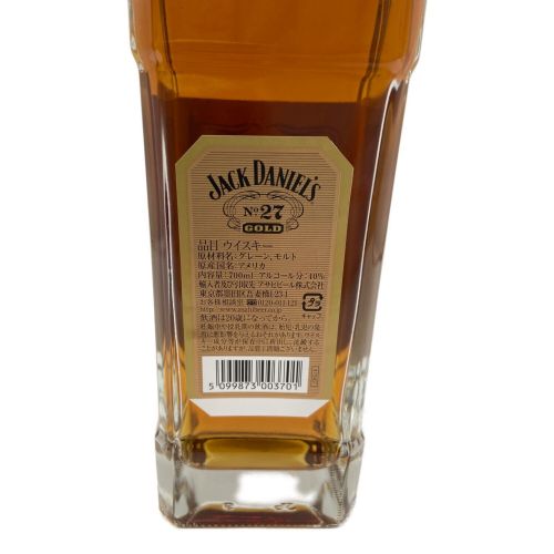 ジャックダニエル テネシーウィスキー 700ml No.27 ゴールド 未開封