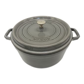 Staub (ストウブ) 両手鍋 グレー LA COCOTTE