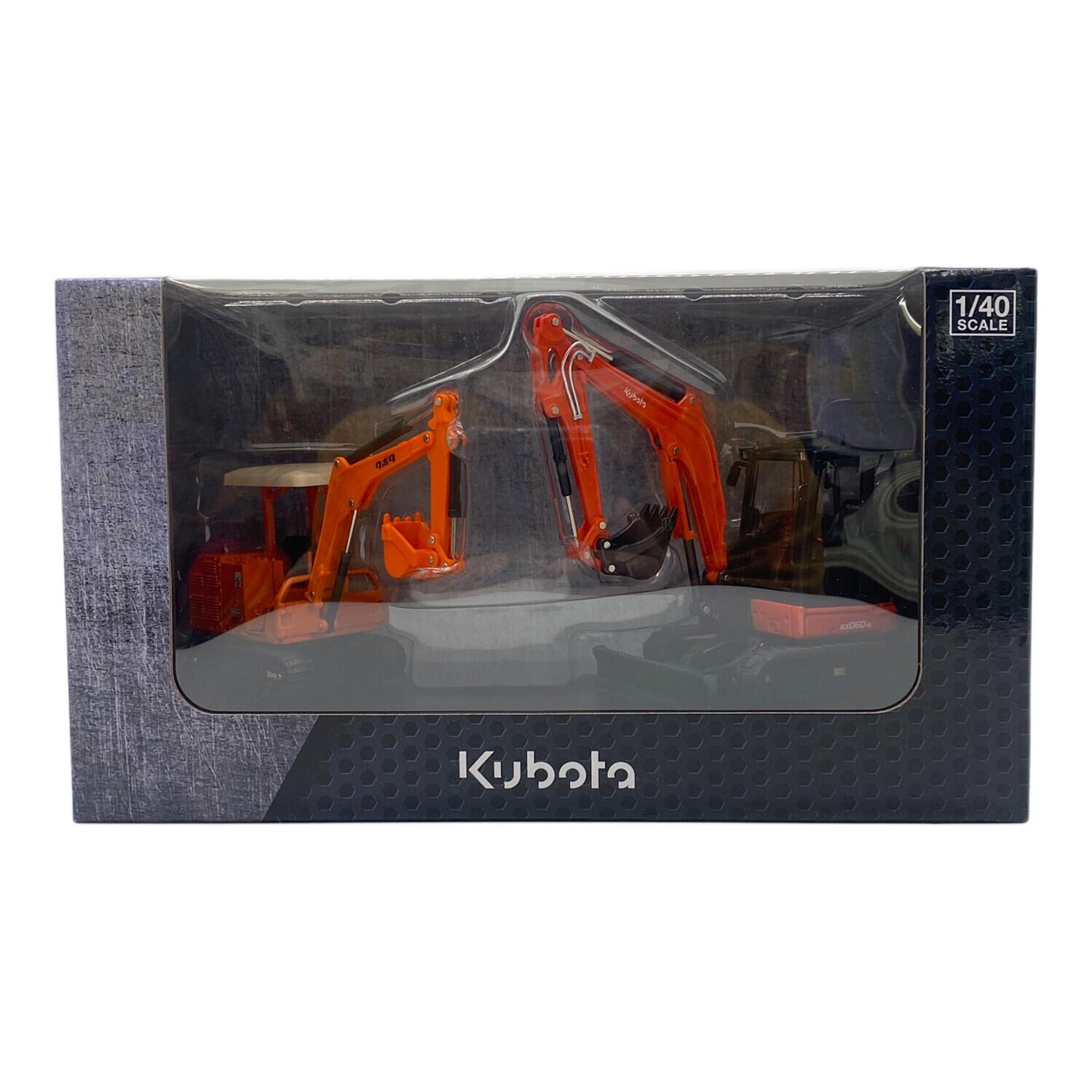 Kubota 50周年記念 ミニカーセット 1/40スケール kubota ショベルカー モデルカー 50周年記念 1/40スケール｜トレファク