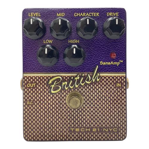 TECH 21 (テック) ギターアンプシミュレーター 箱・取説付 Sansamp British USA製 動作確認済み