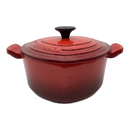 LE CREUSET (ルクルーゼ) 両手鍋 レッド ココットダムール｜トレファク