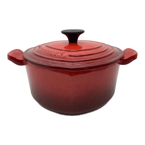 LE CREUSET (ルクルーゼ) 両手鍋 レッド ココットダムール